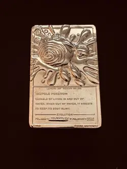 Pokemon Poliwhirl 24K Gold Plated Trading Card 1999 Burger King Limited Edition - Image 2