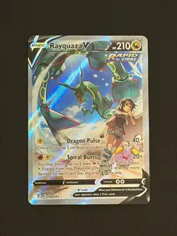 Pokemon Evolving Skies Rayquaza v Alt Art Card 194/203 NM/M Condition - Image 1