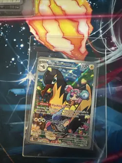 Pokemon TCG Iono's Kilowattrel Card Journey Together IR 163/159 - Image 1