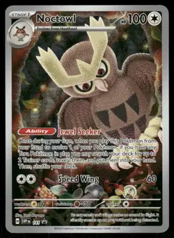 Pokemon Cards Noctowl 141 Scarlet & Violet Holo Promo NM - Image 1