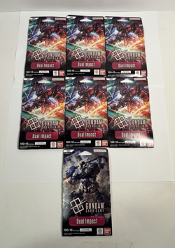 (7) BANDAI GUNDAM CARD GAME Dual Impact Booster Packs - Sealed - GD02 English - Image 1