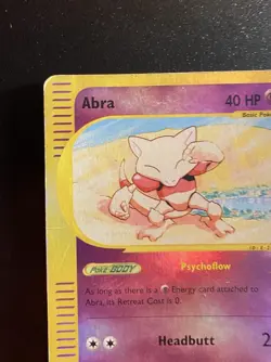 Pokemon Card- Abra -Skyridge-Reverse Holo-46/144-Rare-ENG-PL - Image 3