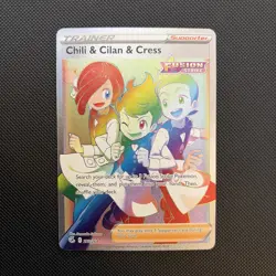 Fusion Strike Full Art Card Lot Schoolgirl, Dancer, Chili, Cilan & Cress - Image 4