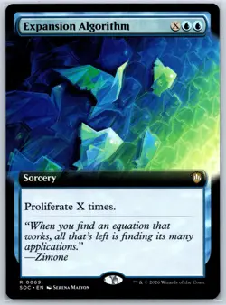 Expansion Algorithm (Extended Art) Commander: Secrets of Strixhaven 69 Reg NM - Image 1