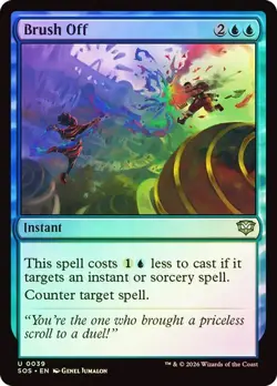 NM Foil Brush Off, MTG, Secrets of Strixhaven, Magic the Gathering, 39 - Image 1