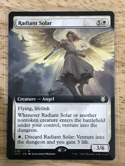 MTG TCG - Radiant Solar 278 Extended Art AFC - Rare NM - Image 1