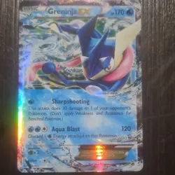 Pokemon TCG Greninja EX Promo Holo XY20 XY Basic 170 HP Aqua Blast - Image 1