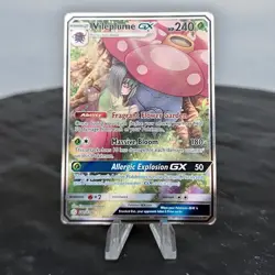 Pokemon TCG Vileplume GX 211/236 SM Cosmic Eclipse Full Art Holo Erika MP⭐ - Image 2