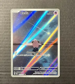 Cleffa 202/197 Illustration Rare Pokemon Obsidian Flames - Image 1