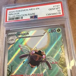 Pokemon 2025 Ninjask 137/132 Illustration Rare Mega Evolution GEM MINT PSA 10🔥 - Image 2
