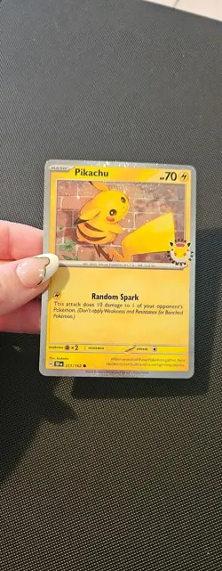 Pikachu 051/162 Pokemon Day 30th Anniversary STAMPED - Image 1