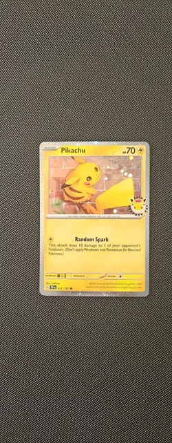 Pikachu 051/162 Pokemon Day 30th Anniversary STAMPED - Image 2