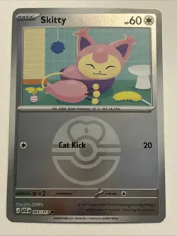 Skitty (Love Ball) 165/217 Holo Common ME: Ascended Heroes Pokemon Near Mint - Image 1