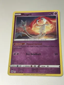 Mesprit #066/189 Reverse Holo 2022 Pokemon Astral Radiance - Image 1