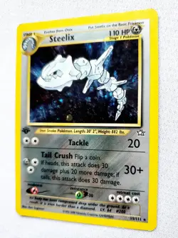 STEELIX 1st Edition 15/111 HOLO Neo Genesis Pokemon #15 WOTC 2000 First Edition! - Image 5