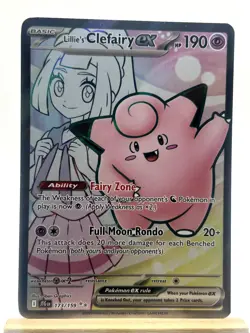 Lillie's Clefairy ex 173/159 Ultra Rare Journey Together Pokemon Near Mint - Image 1