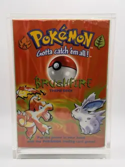 1999 Pokemon Base Set Brushfire Theme Deck Factory Sealed Vintage WOTC - Image 1