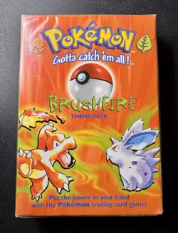 1999 Pokemon Base Set Brushfire Theme Deck Factory Sealed Vintage WOTC - Image 5