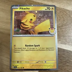 2026 Pikachu 051/162 Pokemon Day 30th Anniversary Stamped Promo TCG Plus Coin - Image 2