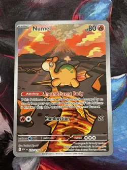 Pokemon Numel 223/217 ASC Full Art Holo Rare 80HP 2026 - Image 3