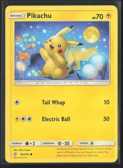 Pikachu 56/236 Common Unified Minds Pokemon Near Mint - Image 1