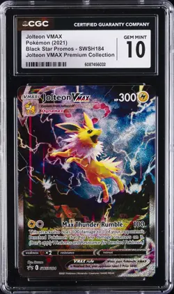 2021 POKEMON BLACK STAR PROMO #SWSH184 JOLTEON CGC 10 GEM MINT - Image 1