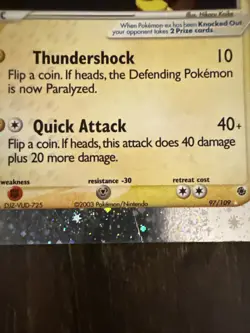 Pokemon TCG Electabuzz ex EX Ruby & Sapphire 97/109 Holo Ultra Rare - Image 5