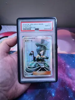 2018 Pokemon JPN Sun & Moon Ultra Shiny GX Evelyn #159 PSA 10 with Guard - Image 1