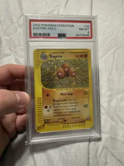 Dugtrio Holo 10/165 - Pokemon Expedition PSA 8 - Image 1