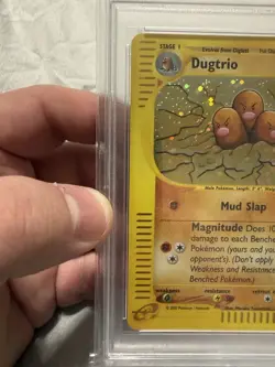 Dugtrio Holo 10/165 - Pokemon Expedition PSA 8 - Image 2