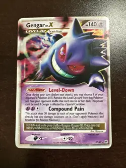 Gengar LV. X 97/99 Pokemon Platinum Arceus MP (see Photos) - Image 1