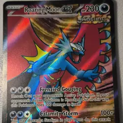Pokemon Roaring Moon ex 229/182 SV04: Paradox Rift Ultra Rare Holo 230 HP - Image 1