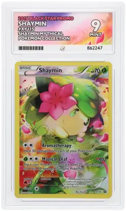 Pokemon TCG Shaymin XY115 Black Star Promo ACE 9 - Image 1