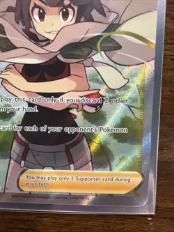 Pokemon Zinnia's Resolve Full Art Ultra Rare Trainer 203/203 Evolving Skies Holo - Image 4