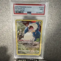 The Pokemon Company Snorlax PSA 9 Lost Origin Full Art Holo TG10 2022 - Image 1