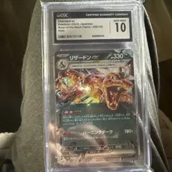 Charizard ex - 066/108 CGC 10 SV3 Ruler Of The Black Flame RR Pokemon - GEM MT - Image 1