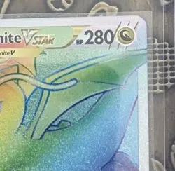 Pokemon TCG Dragonite VSTAR Rainbow Secret Rare 081/078 Pokemon GO Mint - Image 4