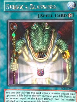 yugioh Sebek's Blessing PCJ-EN002 Secret Rare Unlimited Ed mint mint - Image 2