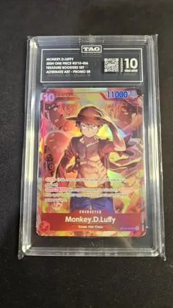 Bandai Monkey D. Luffy ST10-006 Treasure Boosters Alt Art Promo SR TAG 10 - Image 1