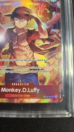 Bandai Monkey D. Luffy ST10-006 Treasure Boosters Alt Art Promo SR TAG 10 - Image 2