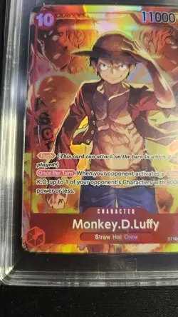 Bandai Monkey D. Luffy ST10-006 Treasure Boosters Alt Art Promo SR TAG 10 - Image 3