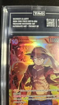 Bandai Monkey D. Luffy ST10-006 Treasure Boosters Alt Art Promo SR TAG 10 - Image 4