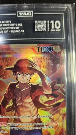 Bandai Monkey D. Luffy ST10-006 Treasure Boosters Alt Art Promo SR TAG 10 - Image 5