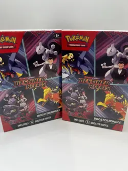 Pokemon TCG Scarlet & Violet: Destined Rivals Booster Bundle Lot of 2 Sealed - Image 1