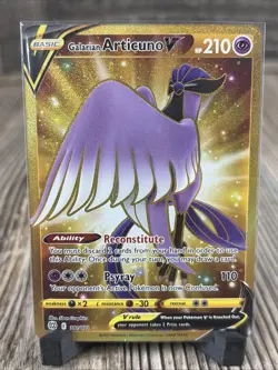 Pokemon Galarian Articuno V Secret Rare 181/172 Brilliant Stars Trading Card NM - Image 1
