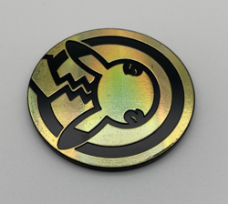 Pokemon Trading Card Game TCG Gold Tone 25th Anniversary Pikachu Plastic Coin - Image 3