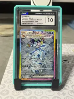 CGC 10 Gem Mint Glaceon ex 150/131 Prismatic Evolutions SIR Pokemon Card - Image 1