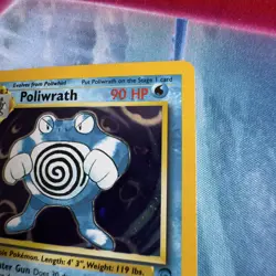Pokemon TCG Card Poliwrath Holo Base Set 2 15/130 - Image 3