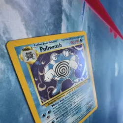 Pokemon TCG Card Poliwrath Holo Base Set 2 15/130 - Image 5