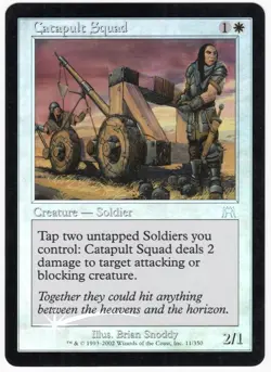 Catapult Squad 2002 Onslaught FOIL White Uncommon Creature MTG SP - NM AZ1 - Image 1